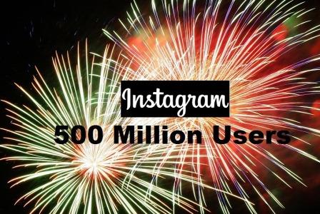 instagram 500 million users
